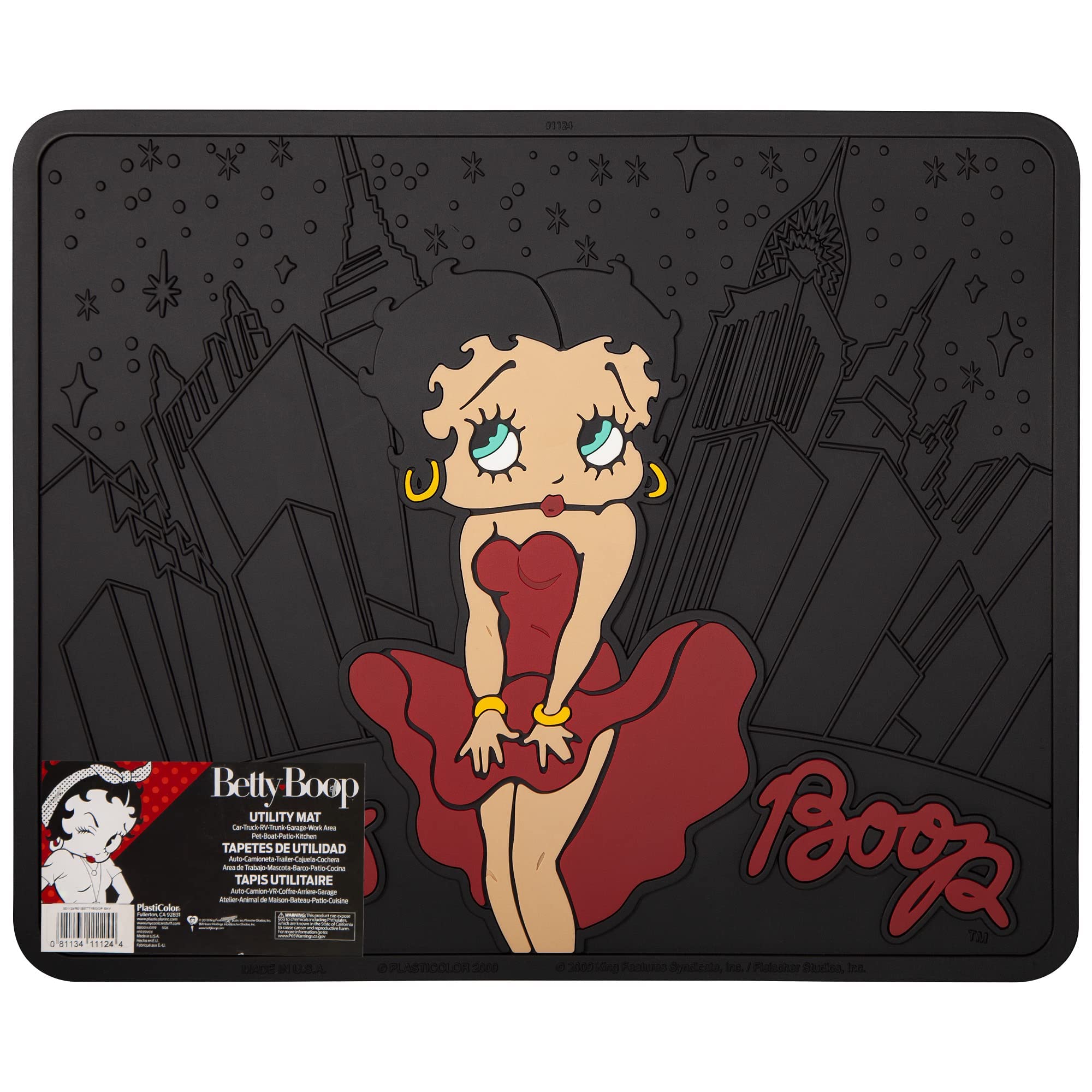 Amazon.com: Plasticolor Rubber Rear Floor Mats - Betty Boop - NY